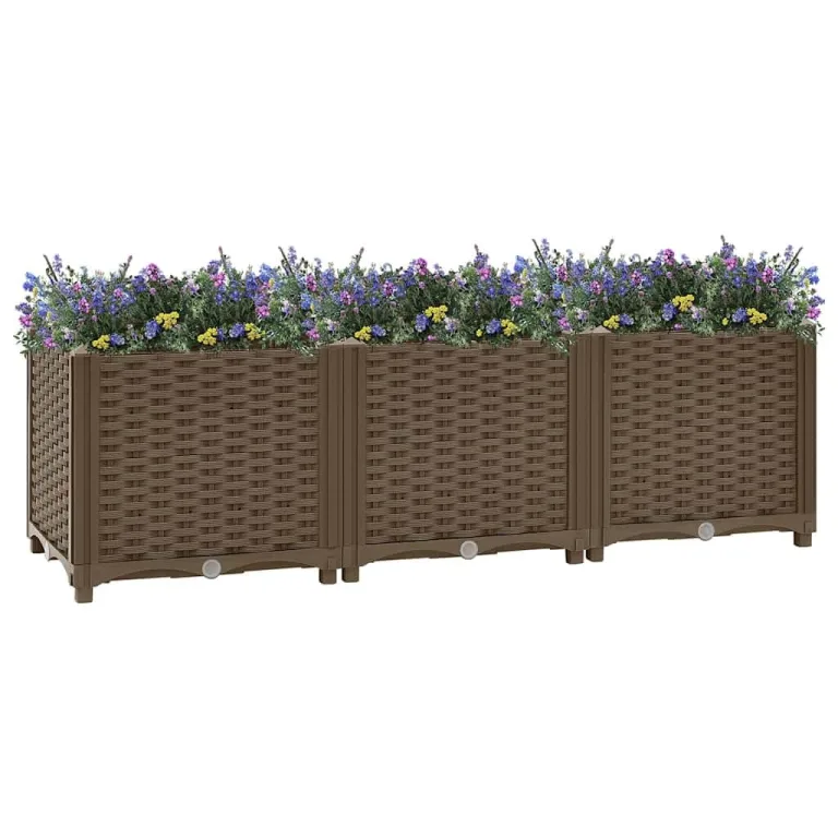vidaXL Hochbeet 120 x 40 x 38 cm Polypropylen – Bild 2