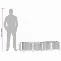 vidaXL Hochbeet 160 x 40 x 38 cm Polypropylen - Thumbnail 4