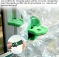 300 Gewächshaus GrüNe Befestigungsclips, 100 GewäChshaus Kunststoff Twist Clips, 100 Unterlegscheiben, 50 T VerläNgerungs Eckclips, 50 L VerläNgerungs Eckclips, Pflanzenhalter AufhäNgevorrichtungen - Thumbnail 6