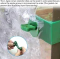 300 Gewächshaus GrüNe Befestigungsclips, 100 GewäChshaus Kunststoff Twist Clips, 100 Unterlegscheiben, 50 T VerläNgerungs Eckclips, 50 L VerläNgerungs Eckclips, Pflanzenhalter AufhäNgevorrichtungen - Thumbnail 7