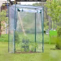 Relaxdays 3 x Tomatengewächshaus, Garten, Balkon, Foliengewächshaus Tomaten, HBT 150x100x50cm, Stahl, PVC-Folie, transparent - Thumbnail 2