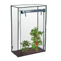 Relaxdays 3 x Tomatengewächshaus, Garten, Balkon, Foliengewächshaus Tomaten, HBT 150x100x50cm, Stahl, PVC-Folie, transparent - Thumbnail 10