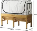 VegTrug Mittelgroßes Gewächshausgestell & Multiabdeckungs-Set, Weiß - Thumbnail 2