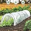 Mini Gewächshaus Tunnel Gewächshäuser für den Außenbereich, Gewächshaus Reifen, kleines Gewächshaus Kits zum Bauen, Gartenreifen, Hochbeete (Reifen + Abdeckung + Klammern + Clips) – Bild 2