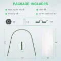 Mini Gewächshaus Tunnel Gewächshäuser für den Außenbereich, Gewächshaus Reifen, kleines Gewächshaus Kits zum Bauen, Gartenreifen, Hochbeete (Reifen + Abdeckung + Klammern + Clips) - Thumbnail 7