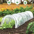 Mini Gewächshaus Tunnel Gewächshäuser für den Außenbereich, Gewächshaus Reifen, kleines Gewächshaus Kits zum Bauen, Gartenreifen, Hochbeete (Reifen + Abdeckung + Klammern + Clips) - Thumbnail 3