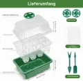 Mini Gewächshaus mit Licht, Anzucht Gewächshaus, Sonnenähnliche Pflanzenlichter mit vollem Spektrum, Anzuchtset Zimmergewächshaus Anzuchtkasten pflanzenlampe anzucht(2pack LED) - Thumbnail 2