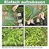 6 x Pflanztunnel, 86 x 110 cm Gartenreifen für Reihenabdeckung, Rostfreier Stahl Tunnelbögen mit Kunststoffbeschichtung, Gewächshaus-Reifen für Pflanzenabdeckung, Durchmesser 11 mm – Bild 2