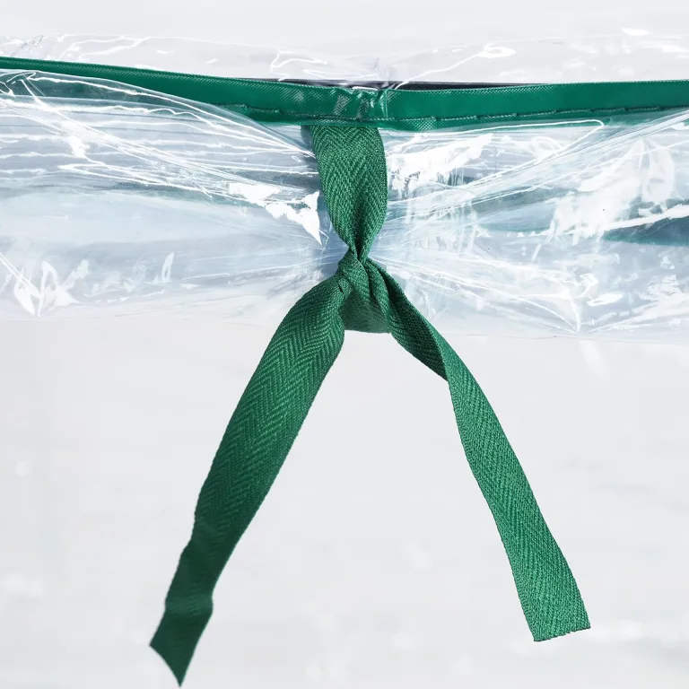 Relaxdays Foliengewächshaus, Stecksystem, aufrollbare Tür, H x B x T: 50 x 130 x 60 cm, Stahl & PVC, transparent, grün – Bild 9