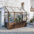 Loberon Gewächshaus Essone, mit Großem Fenster & Seitentüren, Wetterfest & Frostresistent, Authentisches Antik-Design, Gartenzubehör, Outdoor, Eisen, Acrylglas, antikbraun - Thumbnail 4