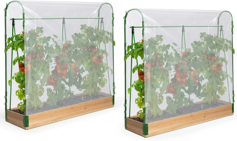 IDMarket - Duo Modulares Tomatengewächshaus Spezielles Wachstum Komplettset Plane + Stütze – Bild 1