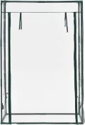 [en.casa] Tomatengewächshaus Terzigno Foliengewächshaus Garten 100 x 50 x 150 cm Tomatenhaus Balkon stabil und Winterfest PVC-Folie Transparent - Thumbnail 5