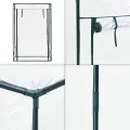 [en.casa] Tomatengewächshaus Terzigno Foliengewächshaus Garten 100 x 50 x 150 cm Tomatenhaus Balkon stabil und Winterfest PVC-Folie Transparent - Thumbnail 6