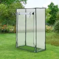[en.casa] Tomatengewächshaus Terzigno Foliengewächshaus Garten 100 x 50 x 150 cm Tomatenhaus Balkon stabil und Winterfest PVC-Folie Transparent - Thumbnail 2