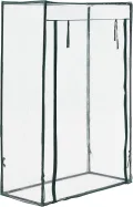 [en.casa] Tomatengewächshaus Terzigno Foliengewächshaus Garten 100 x 50 x 150 cm Tomatenhaus Balkon stabil und Winterfest PVC-Folie Transparent - Thumbnail 3