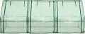 [en.casa] Mini Gewächshaus Höflein 240x90x90cm Foliengewächshaus für draußen Treibhaus mit Reißverschluss und 3 Fenstern Gitternetzfolie Grün - Thumbnail 5