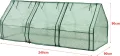 [en.casa] Mini Gewächshaus Höflein 240x90x90cm Foliengewächshaus für draußen Treibhaus mit Reißverschluss und 3 Fenstern Gitternetzfolie Grün - Thumbnail 4