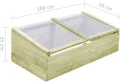 Leepesx Gewächshaus, Wintergarten Bausatz, Tomatenhaus, Treibhaus, Garten, Greenhouse, Gartengewächshäuser, Anlehngewächshaus, Imprägniertes Kiefernholz 100 x 50 x 35 cm - Thumbnail 7