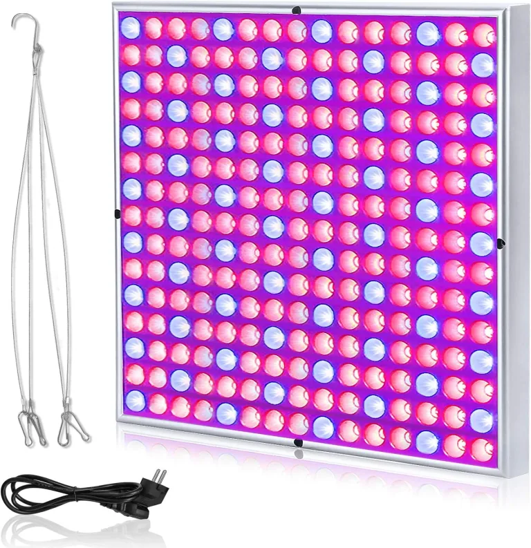 NAIZY 45W Pflanzenlampe 225LEDs Pflanzenleuchte LED Pflanzenlicht Rot&Blau vollspektrum Wachstumslampe 1.5m Kabellänge Innengarten Wachsen-Hängeleuchte, 310 * 310 * 35mm – Bild 1