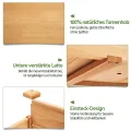Yaheetech Hochbeet mit Rollen & Ablageboden, Pflanzkasten Pflanztrog Blumenkübel Kräuterbeet aus Holz, Pflanzbeet für Garten, Balkon & Terrasse, 87 x 47 x 83,5 cm - Thumbnail 9