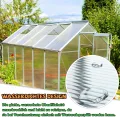 Froadp 4mm Stegplatten Set, 1210x605mm Polycarbonat Hohlkammerplatten, 14 Stück Transparent UV-beständigem Gewächshausplatte, Witterungsbeständig Doppelstegplatten für Garten Gewächshaus Modellbau - Thumbnail 4