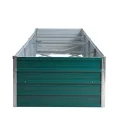 ESTEXO Hochbeet Metall Pflanzbeet Gemüsebeet Stahl Beet Pflanzkasten Blumenbeet Garten Verzinkt Gartenbeet RAL6005 (Moosgrün) 320x80x45 cm - Thumbnail 3