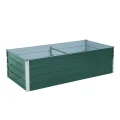 ESTEXO Hochbeet Metall Pflanzbeet Gemüsebeet Stahl Beet Pflanzkasten Blumenbeet Garten Verzinkt Gartenbeet RAL6005 (Moosgrün) 320x80x45 cm - Thumbnail 10