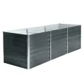 ESTEXO Hochbeet Metall Pflanzbeet Gemüsebeet Stahl Beet Pflanzkasten Blumenbeet Garten Verzinkt Gartenbeet RAL7016 (Anthrazitgrau) 240x80x77 cm - Thumbnail 1