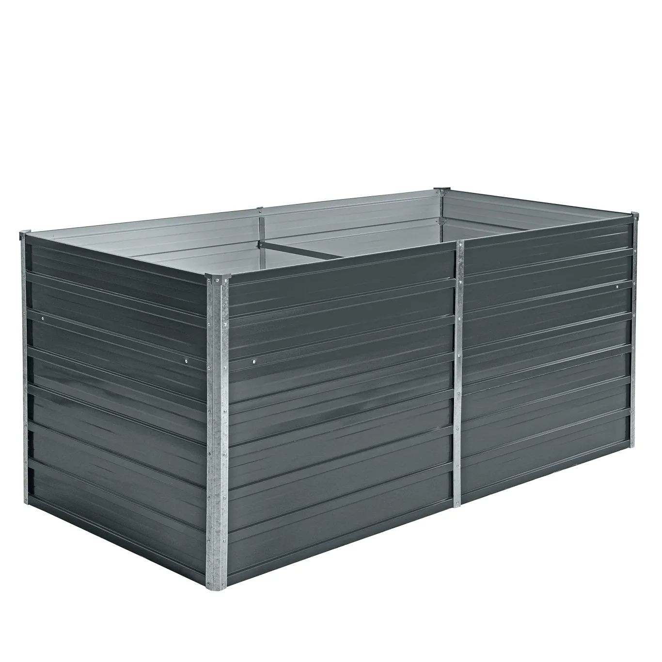 ESTEXO Hochbeet Metall Pflanzbeet Gemüsebeet Stahl Beet Pflanzkasten Blumenbeet Garten Verzinkt Gartenbeet RAL7016 (Anthrazitgrau) 160x80x77 cm - Bild 1