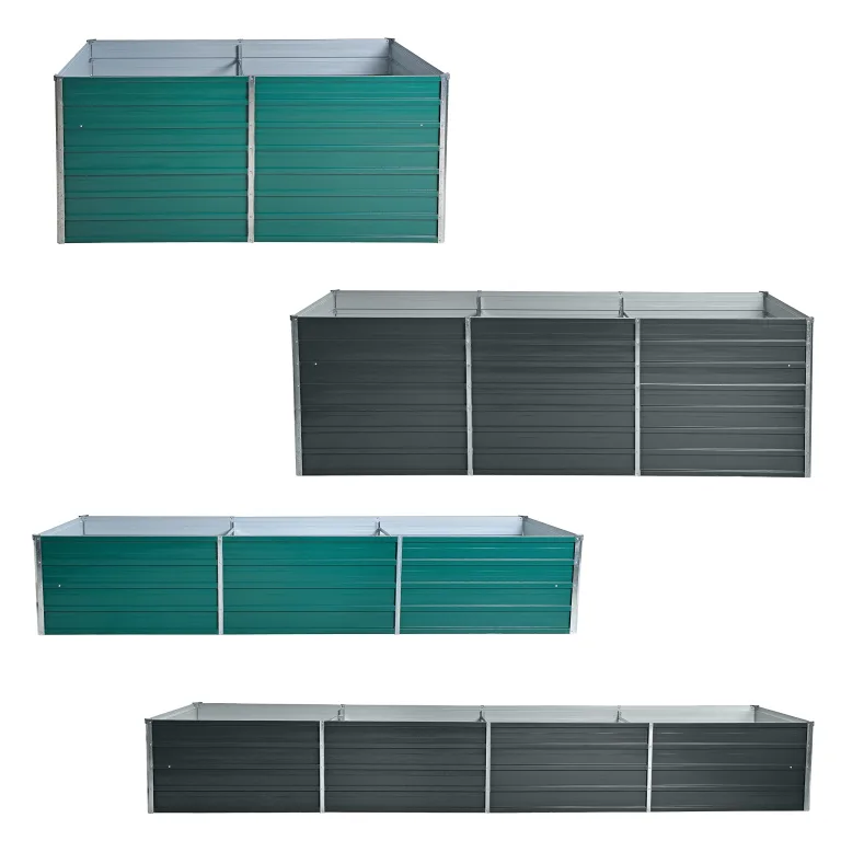 ESTEXO Hochbeet Metall Pflanzbeet Gemüsebeet Stahl Beet Pflanzkasten Blumenbeet Garten Verzinkt Gartenbeet RAL7016 (Anthrazitgrau) 160x80x77 cm – Bild 2