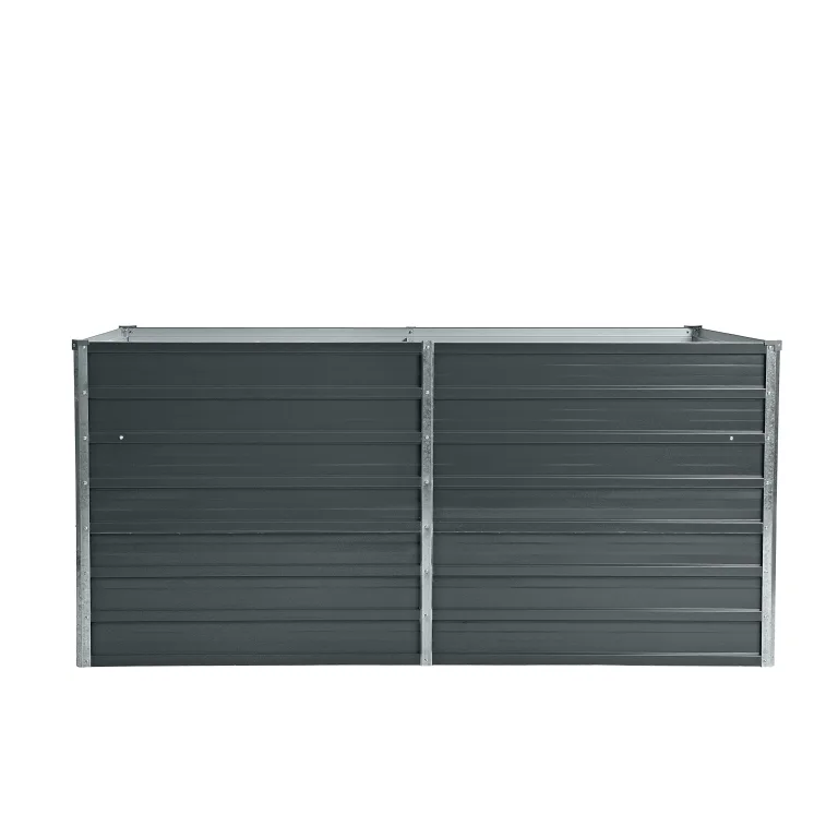ESTEXO Hochbeet Metall Pflanzbeet Gemüsebeet Stahl Beet Pflanzkasten Blumenbeet Garten Verzinkt Gartenbeet RAL7016 (Anthrazitgrau) 160x80x77 cm – Bild 3