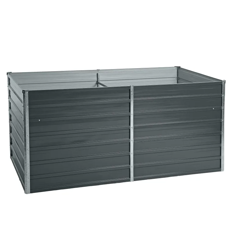 ESTEXO Hochbeet Metall Pflanzbeet Gemüsebeet Stahl Beet Pflanzkasten Blumenbeet Garten Verzinkt Gartenbeet RAL7016 (Anthrazitgrau) 160x80x77 cm – Bild 8