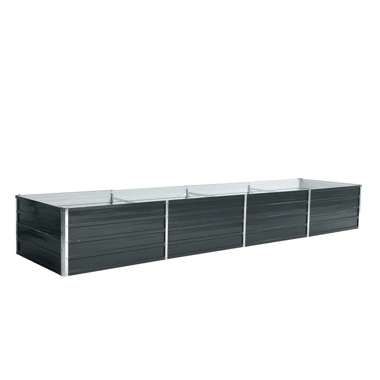 ESTEXO Hochbeet Metall Pflanzbeet Gemüsebeet Stahl Beet Pflanzkasten Blumenbeet Garten Verzinkt Gartenbeet RAL7016 (Anthrazitgrau) 320x80x45 cm – Bild 7