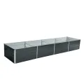 ESTEXO Hochbeet Metall Pflanzbeet Gemüsebeet Stahl Beet Pflanzkasten Blumenbeet Garten Verzinkt Gartenbeet RAL7016 (Anthrazitgrau) 320x80x45 cm - Thumbnail 5