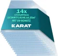 KARAT 10,25 m², Transparent 4 mm, Gewächshaus Stegplatten mit hoher Formbarkeit - 14 Stück - 60,5 x 121 cm - Hohlkammerplatten Doppelstegplatten aus Polycarbonat - Thumbnail 1