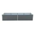 ESTEXO Hochbeet Metall Pflanzbeet Gemüsebeet Stahl Beet Pflanzkasten Blumenbeet Garten Verzinkt Gartenbeet RAL7016 (Anthrazitgrau) 320x80x77 cm - Thumbnail 6