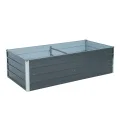 ESTEXO Hochbeet Metall Pflanzbeet Gemüsebeet Stahl Beet Pflanzkasten Blumenbeet Garten Verzinkt Gartenbeet RAL7016 (Anthrazitgrau) 320x80x77 cm - Thumbnail 10