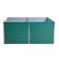 ESTEXO Hochbeet Metall Pflanzbeet Gemüsebeet Stahl Beet Pflanzkasten Blumenbeet Garten Verzinkt Gartenbeet RAL6005 (Moosgrün) 160x80x77 cm - Thumbnail 6
