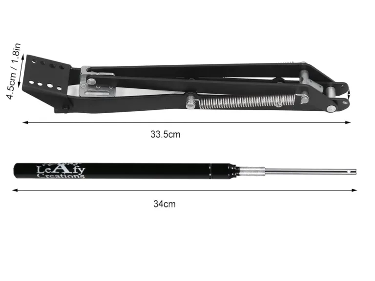 Gewächshaus-Fensteröffner Automatisch. Zubehör für Frühbeete und Gewächshausfenster. Doppelfeder Hubkraft 7kg. Automatischer Fensteröffner für Gewächshäuser. (Schwarz) – Bild 6