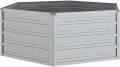 vidaXL Garten Hochbeet Pflanzkasten Pflanzbeet Gemüsebeet Blumenbeet Blumenkasten Frühbeet Gartenbeet Blumenkübel Pflanzkübel 129x45cm Verzinkter Stahl Silbern - Thumbnail 2