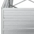 vidaXL Garten Hochbeet Pflanzkasten Pflanzbeet Gemüsebeet Blumenbeet Blumenkasten Frühbeet Gartenbeet Blumenkübel Pflanzkübel 240x80x45cm Verzinkter Stahl Silbern - Thumbnail 8