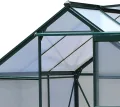 Outsunny Gewächshaus Aluminium Treibhaus mit Dachfenster Tür 190 x 192 x 201 cm Pflanzenhaus mit Fundament begehbares Tomatenhaus Witterungsbeständig Polycarbonat Grün+Transparent - Thumbnail 9