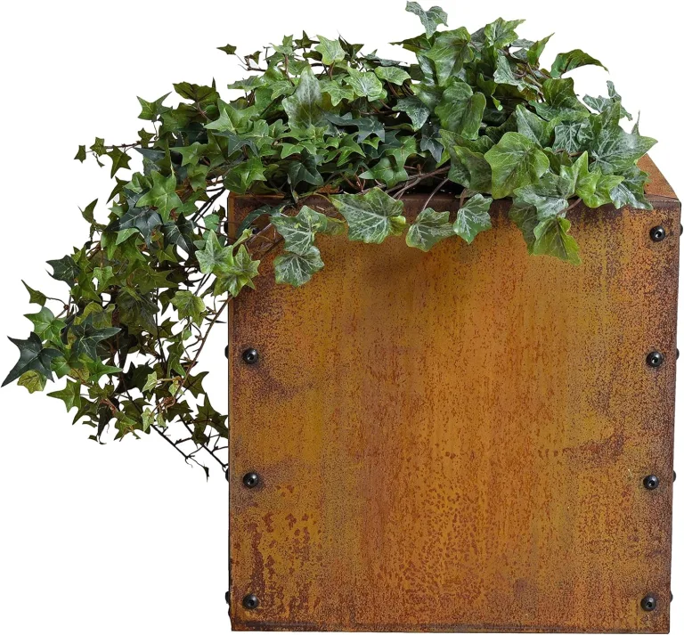 ESTEXO Hochbeet Pflanzkasten Edelrost Blumenkasten Pflanzbeet Blumenbeet Beet Stahl Pflanzkübel Blumenkübel Gartenbeet 40x40x40 cm – Bild 6