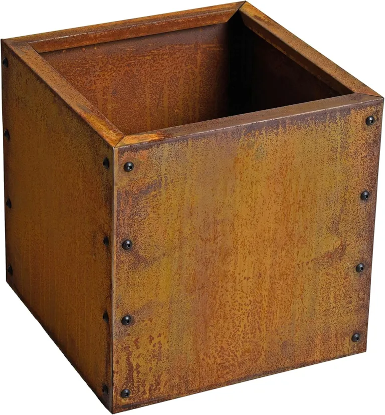 ESTEXO Hochbeet Pflanzkasten Edelrost Blumenkasten Pflanzbeet Blumenbeet Beet Stahl Pflanzkübel Blumenkübel Gartenbeet 40x40x40 cm – Bild 7
