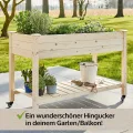 zooprinz Premium Hochbeet mit praktischen Rollen – aus massivem Kiefernholz – perfekt für Garten/Terrasse/Balkon – mit Stabiler Ablage und Innenvlies – Hochbeet XXL - Thumbnail 8