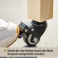 zooprinz Premium Hochbeet mit praktischen Rollen – aus massivem Kiefernholz – perfekt für Garten/Terrasse/Balkon – mit Stabiler Ablage und Innenvlies – Hochbeet XXL - Thumbnail 2