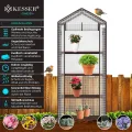 KESSER® Premium Foliengewächshaus Gewächshaus mit 4 Etagen - 69 x 50 x 158 cm Treibhaus mit 4 Regalen - Platzsparend, Hochwertiges Anzuchthaus Garten Balkon Stabil & Einfach zu Montieren - Thumbnail 4