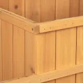 Relaxdays Hochbeet, gestuft, 4 Pflanzkästen, Garten, Balkon, Terrasse; Pflanzbeet aus Holz, HxBxT: 61x81x81 cm, Natur - Thumbnail 8
