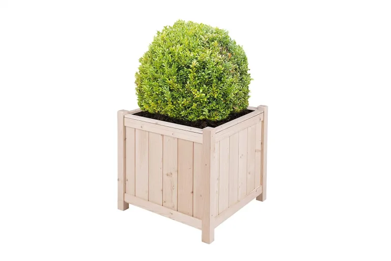 empasa Hochbeet Blumenkasten Kräuterbeet Frühbeet Pflanzkübel Pflanzkasten aus Holz für Garten, Balkon und Terrasse, Ausführung:Bloom L - 45 x 45 x 45 cm – Bild 1
