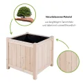 empasa Hochbeet Blumenkasten Kräuterbeet Frühbeet Pflanzkübel Pflanzkasten aus Holz für Garten, Balkon und Terrasse, Ausführung:Bloom L - 45 x 45 x 45 cm - Thumbnail 6
